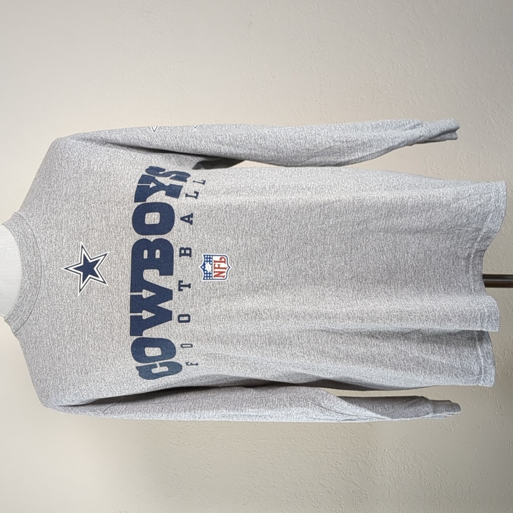 Vintage Dallas Texas Cowboys NFL Reebok Long Sleeve Tee Grey